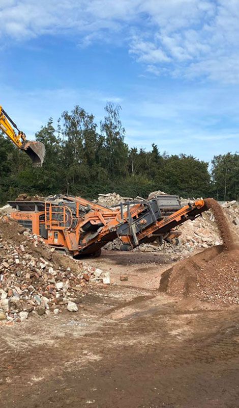 Bauschuttaufbereitung